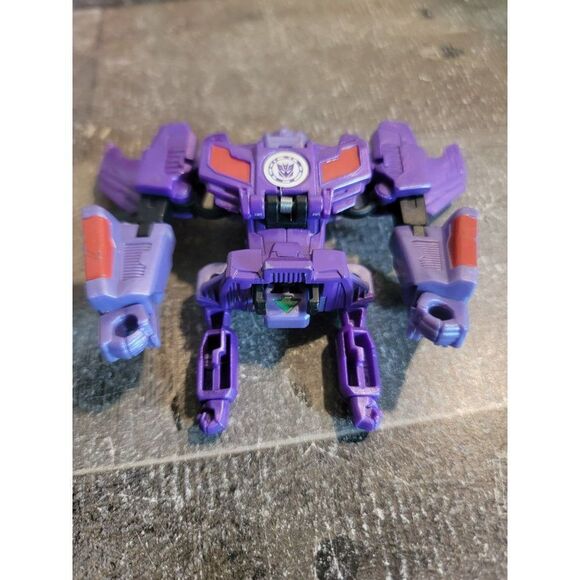 Purple transformer AS IS Tomy Hasbro toy figure - Picture 2 of 5